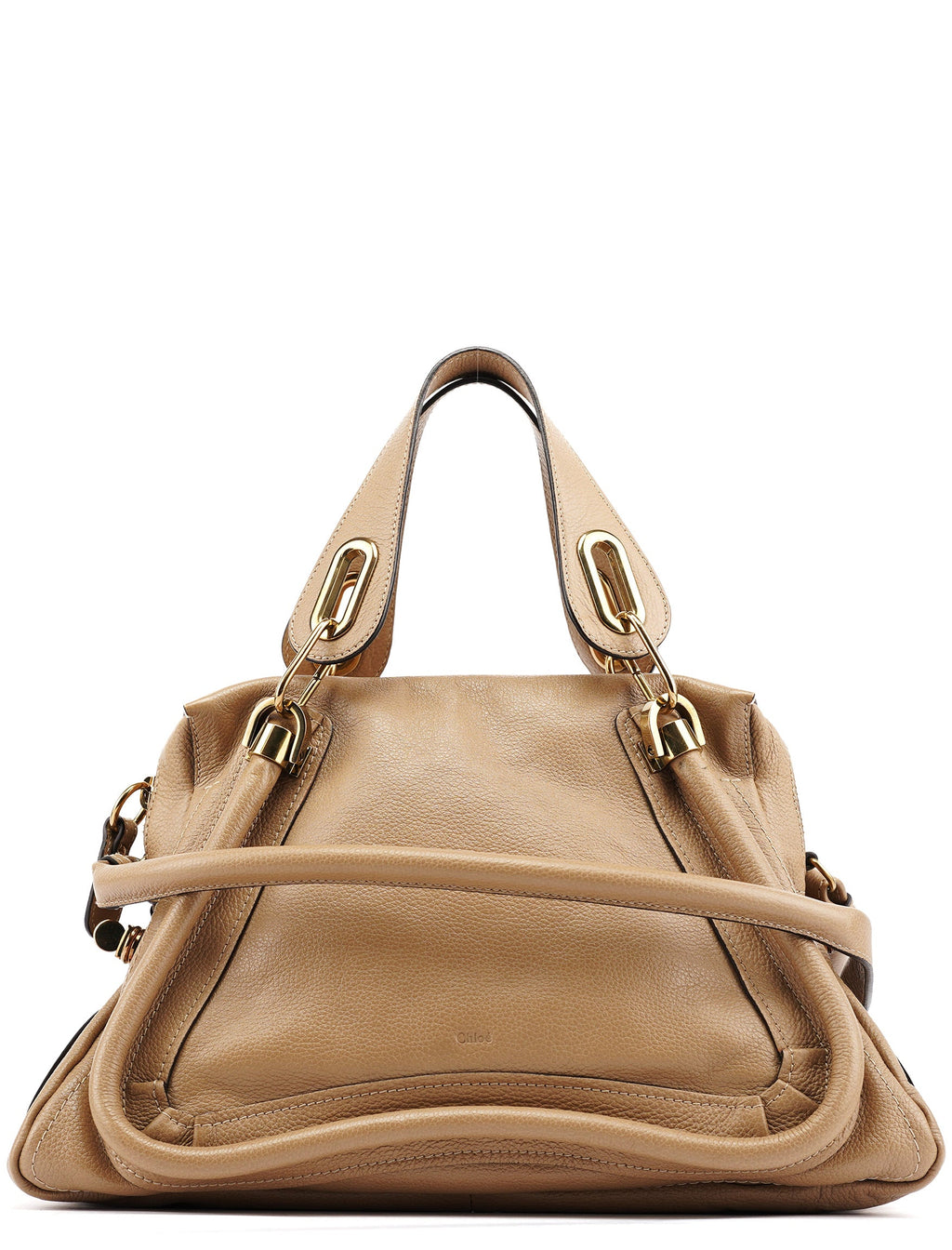 Beige Leather Paraty 2-Way Bag