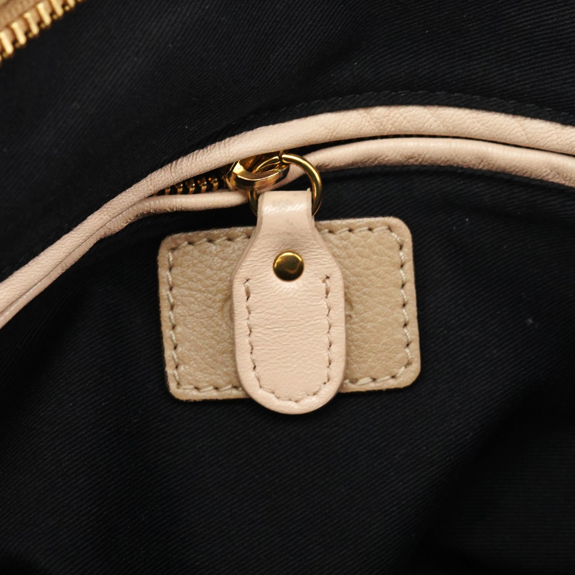 Beige Leather Paraty 2-Way Bag