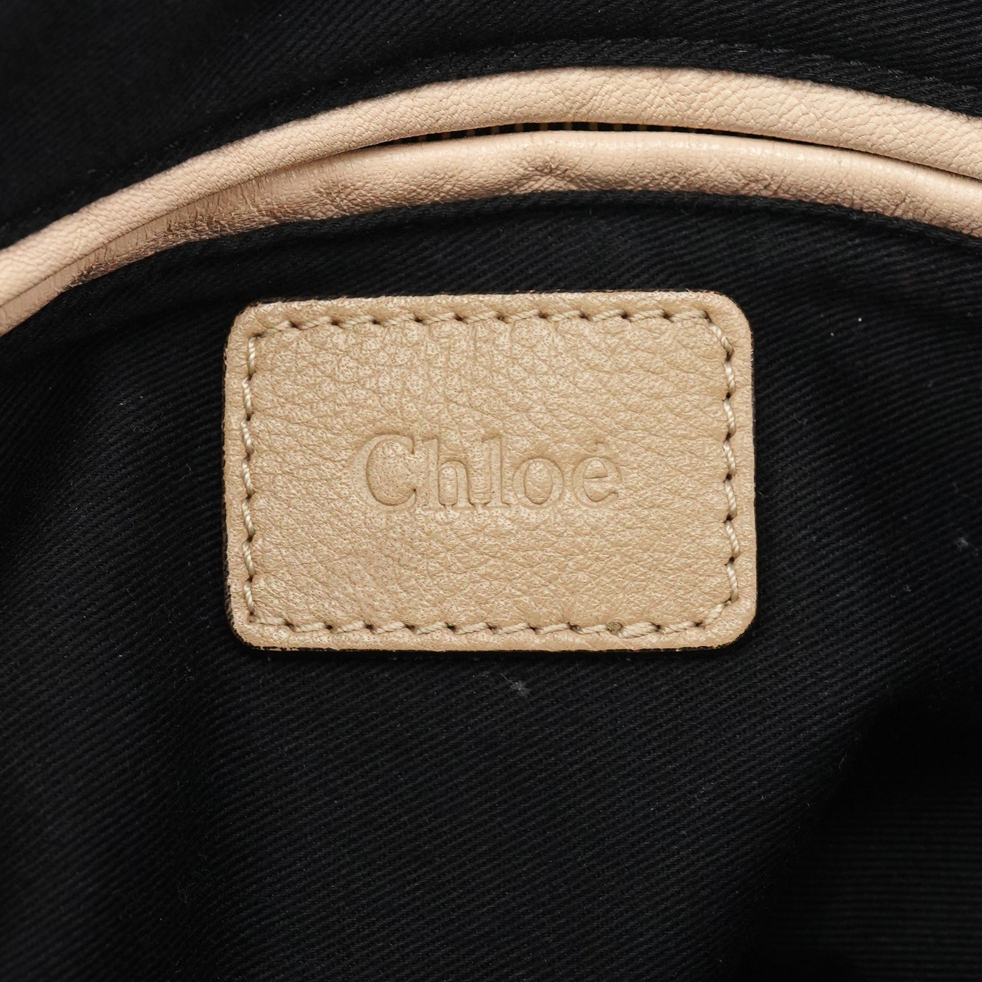 Beige Leather Paraty 2-Way Bag