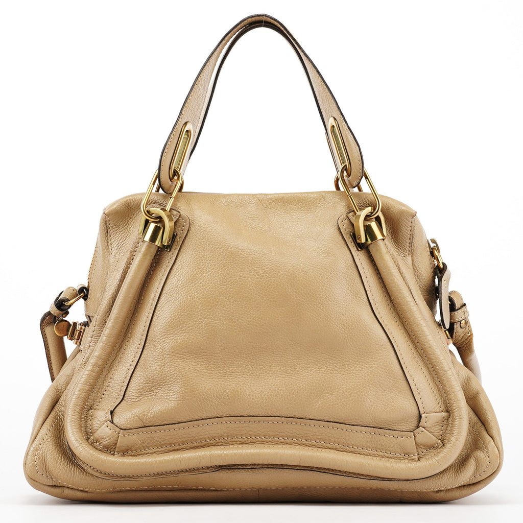 Beige Leather Paraty 2-Way Bag