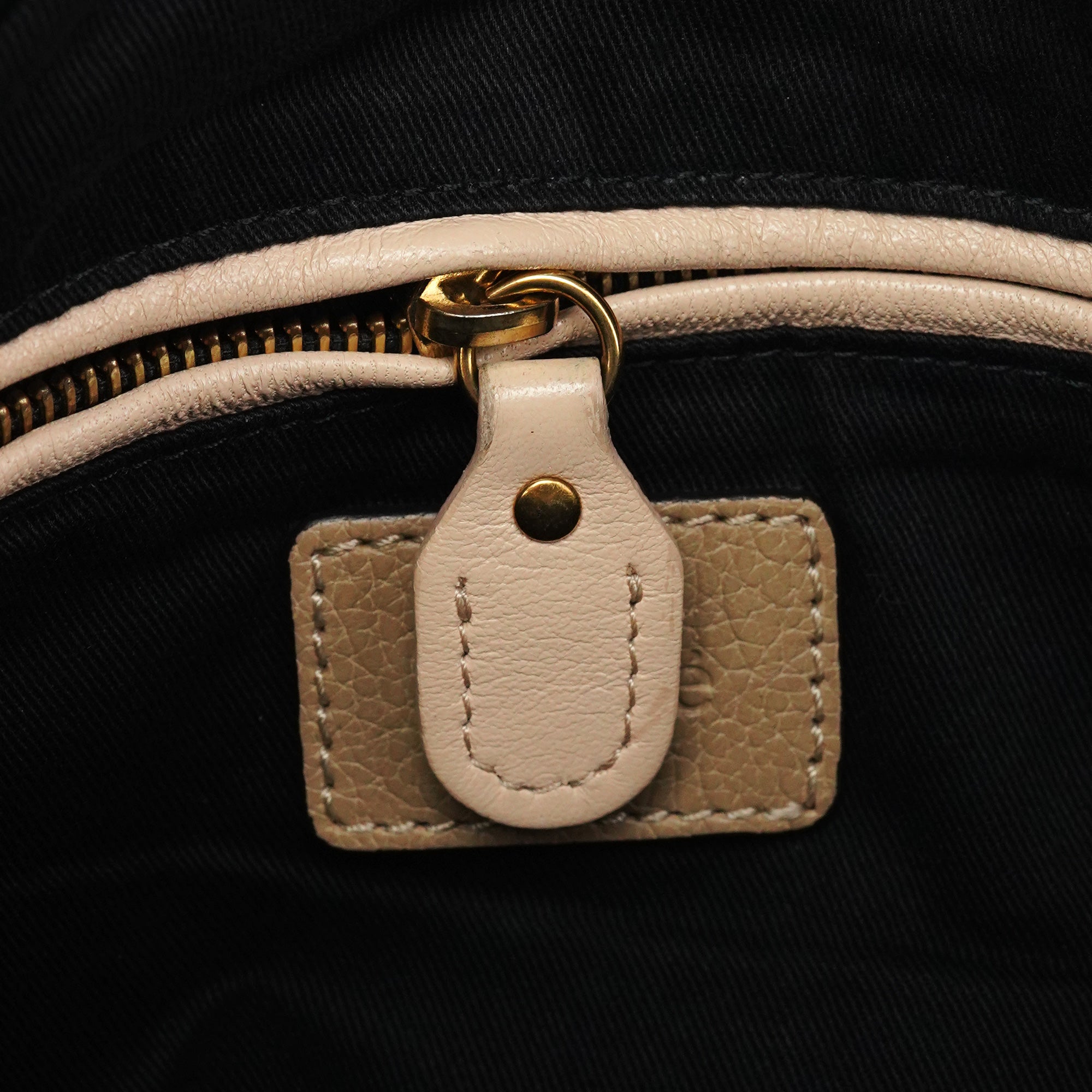 Beige Leather Paraty 2-Way Bag