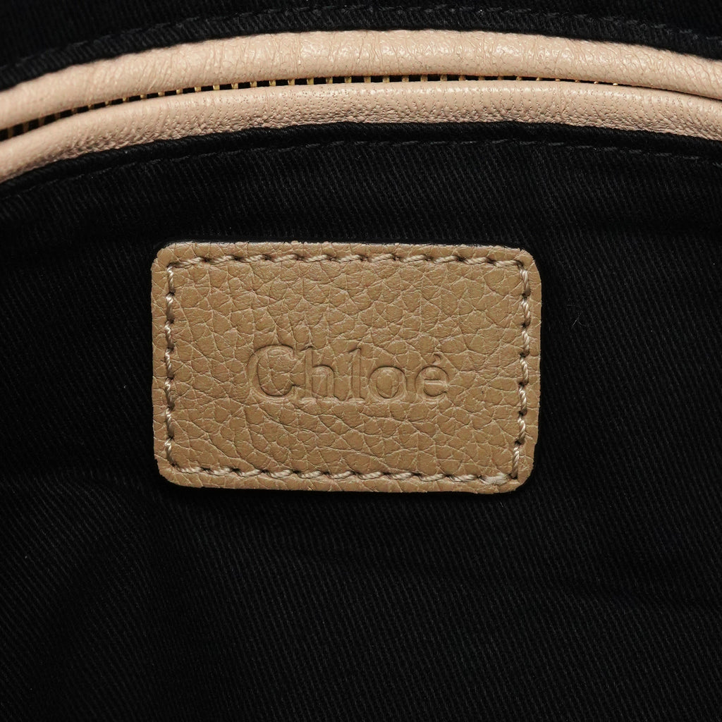 Beige Leather Paraty 2-Way Bag