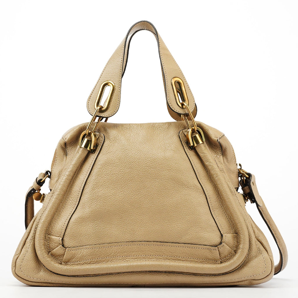 Beige Leather Paraty 2-Way Bag