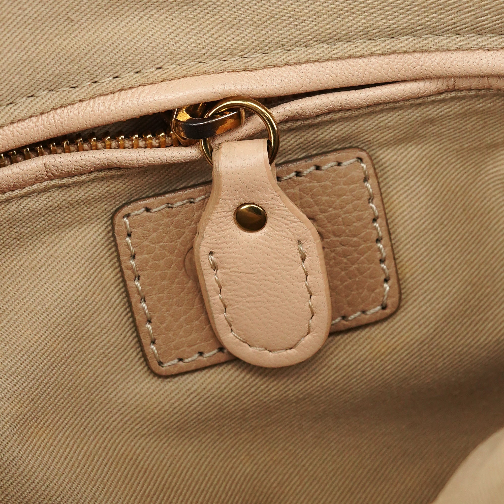 Beige Leather Paraty 2-Way Bag