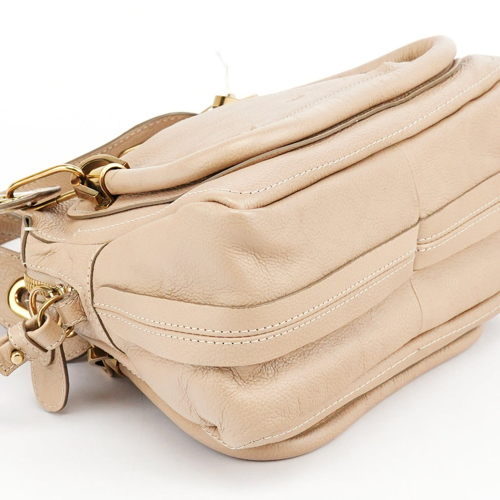 Beige Leather Paraty 2-Way Bag