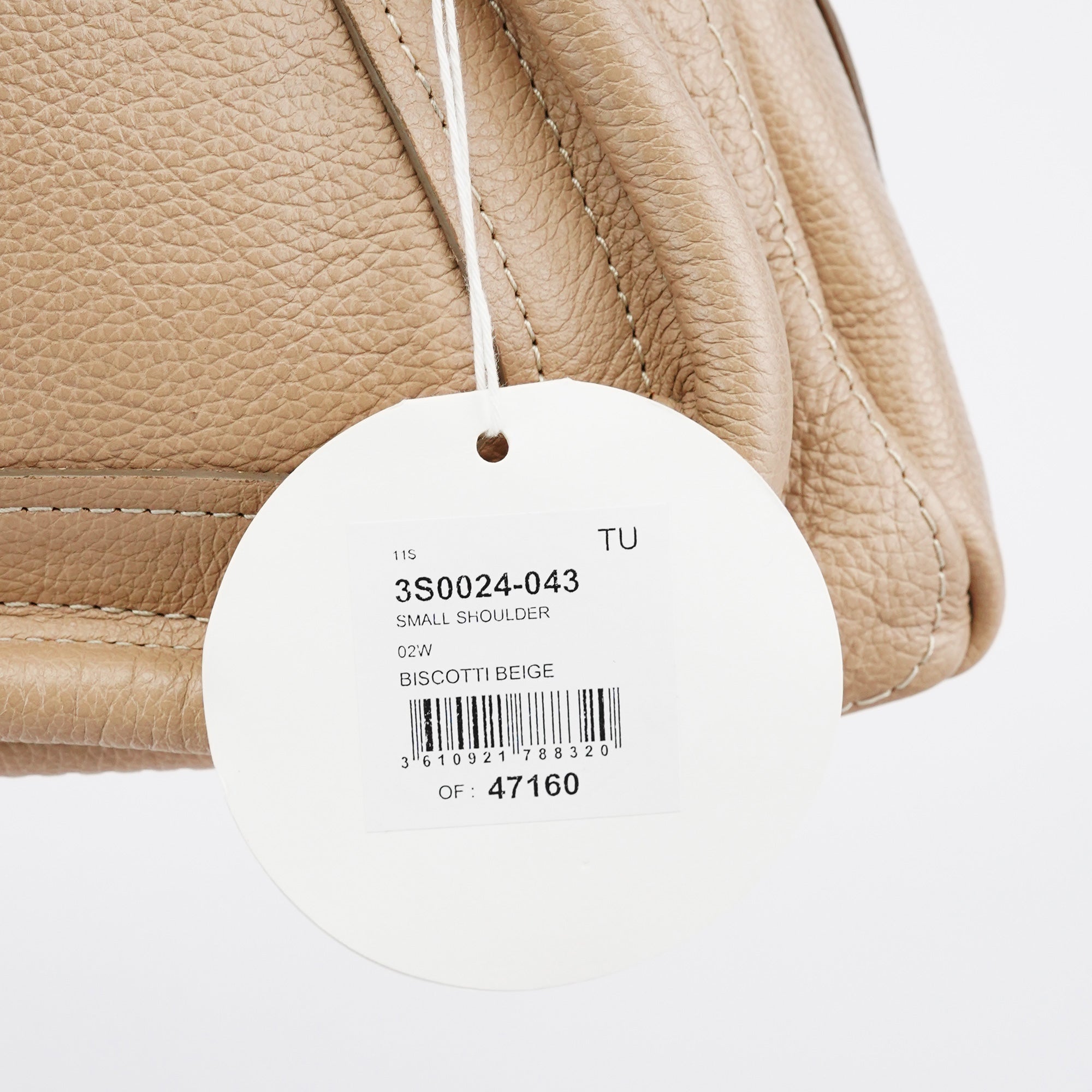 Beige Leather Paraty 2-Way Bag