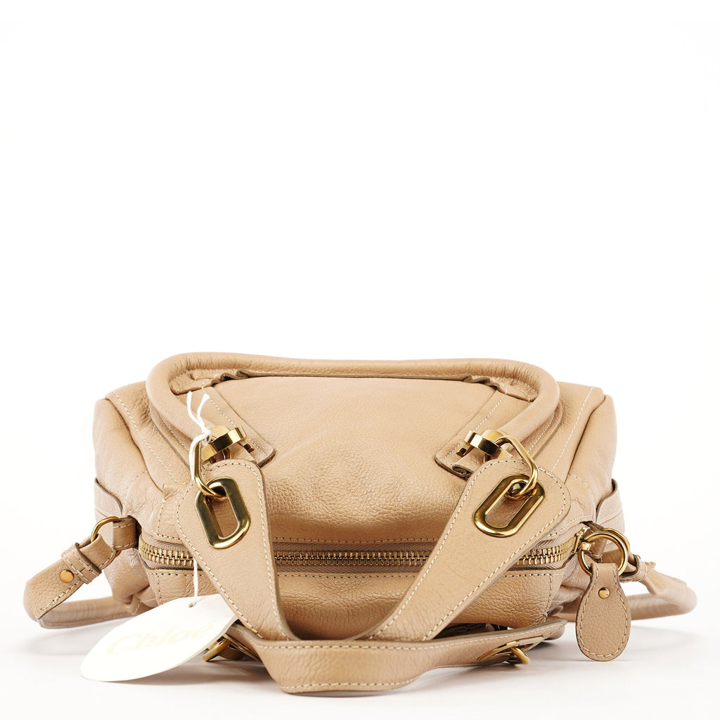Beige Leather Paraty 2-Way Bag