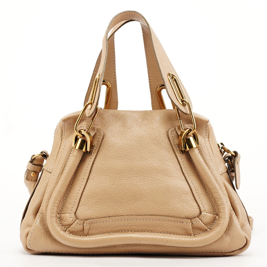 Beige Leather Paraty 2-Way Bag