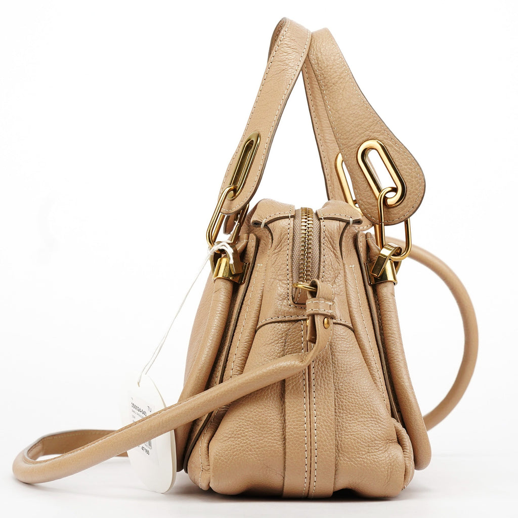 Beige Leather Paraty 2-Way Bag