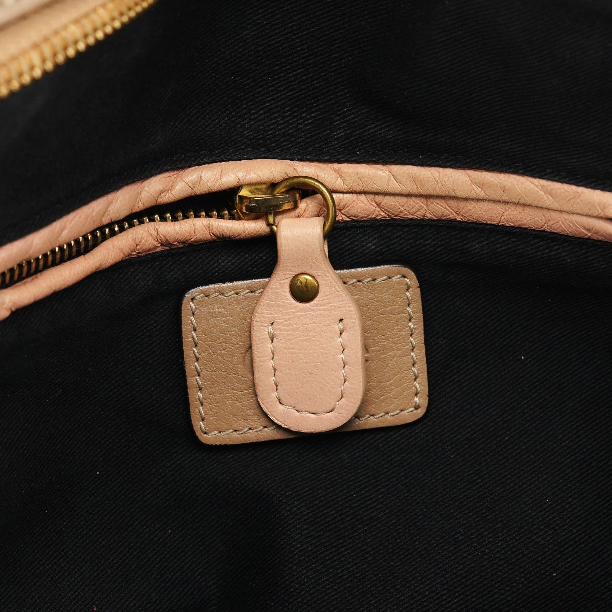 Beige Leather Paraty 2-Way Bag
