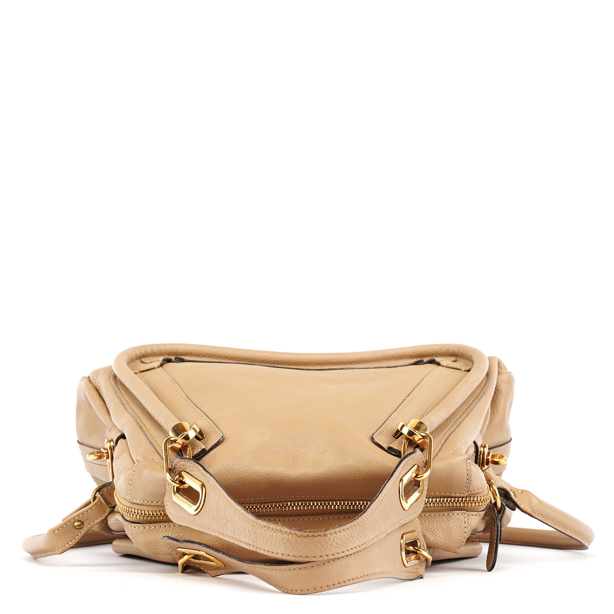 Beige Leather Paraty 2-Way Bag
