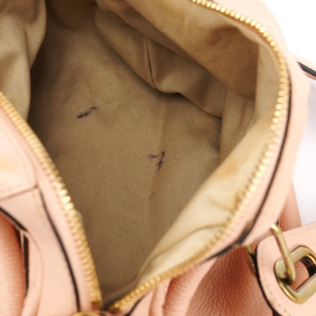 Beige Leather Paraty 2-Way Bag