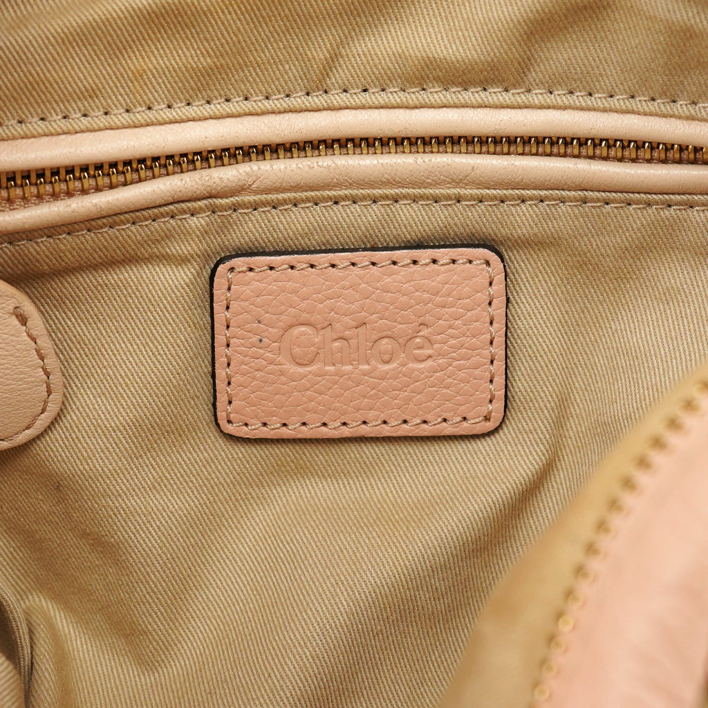 Beige Leather Paraty 2-Way Bag