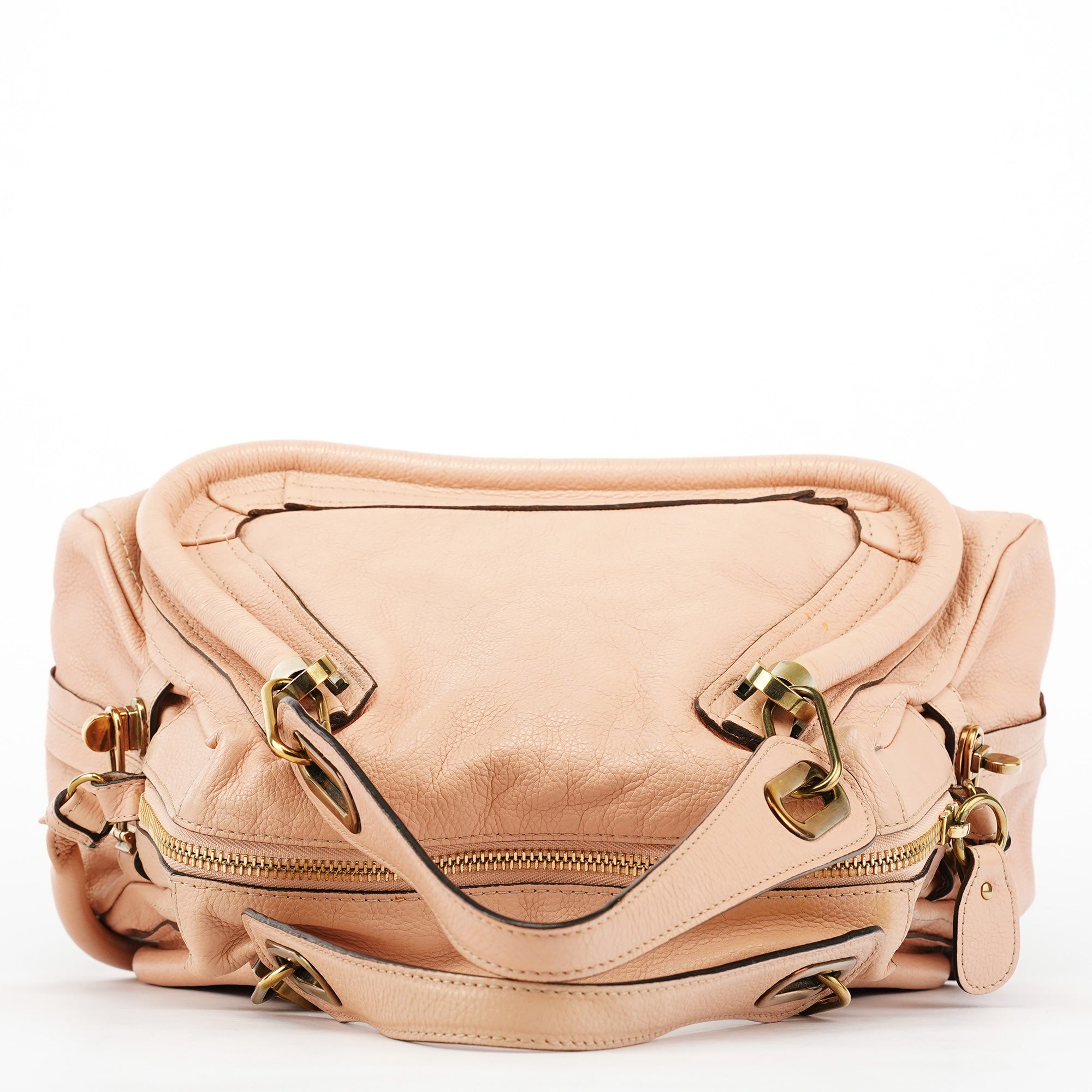 Beige Leather Paraty 2-Way Bag