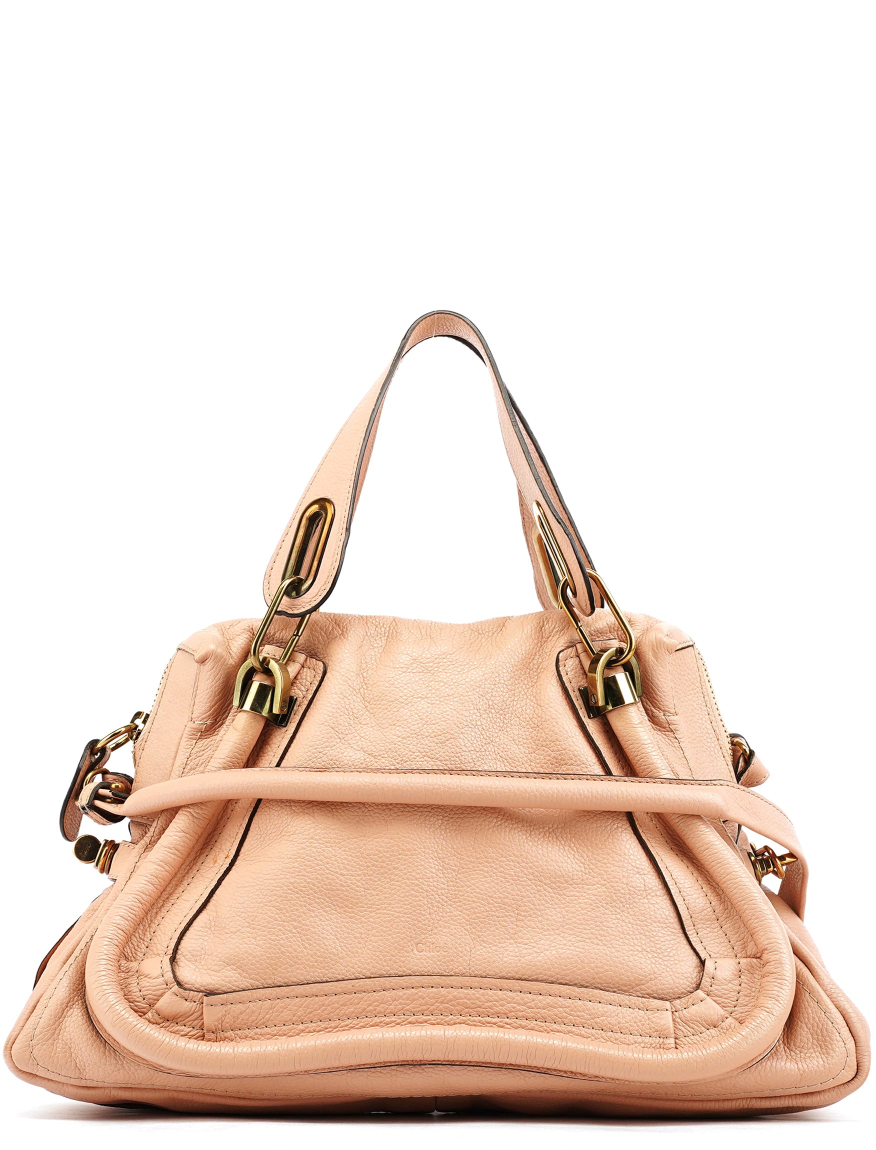 Beige Leather Paraty 2-Way Bag