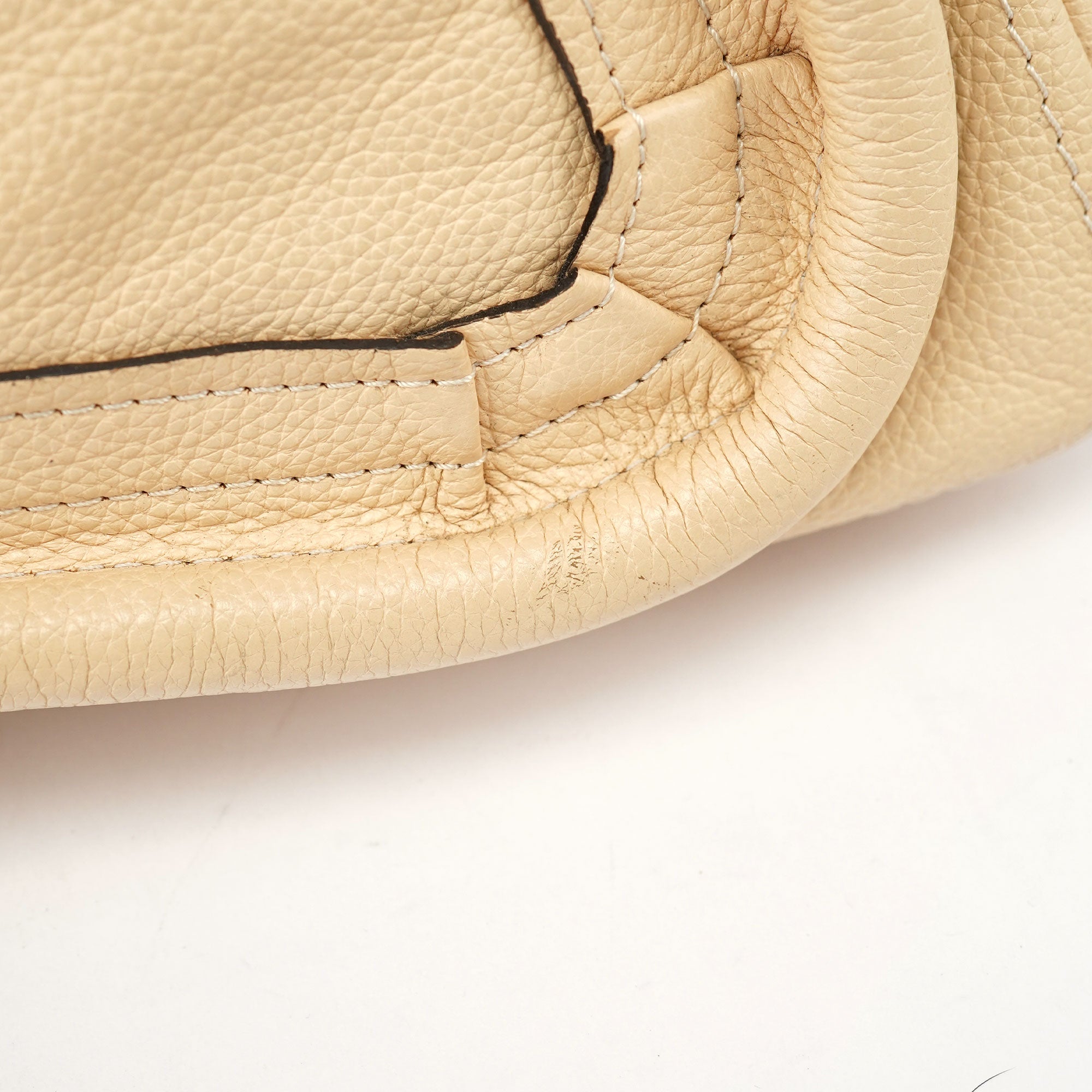 Beige Leather Paraty 2-Way Shoulder Bag