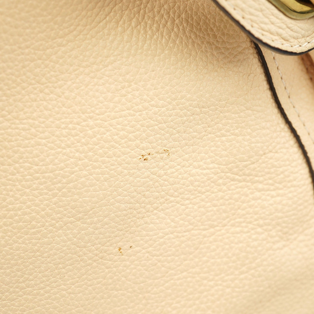 Beige Leather Paraty 2-Way Shoulder Bag