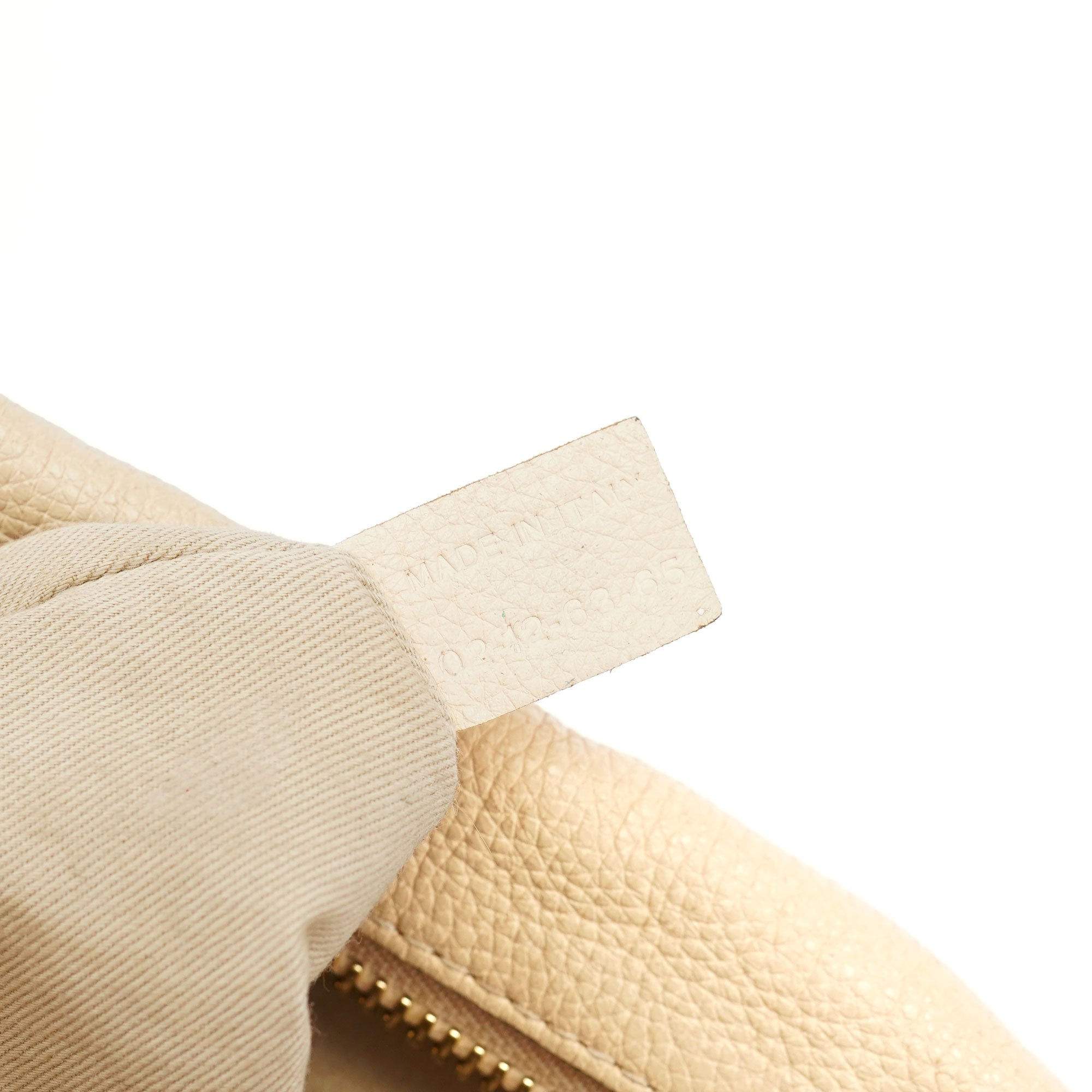 Beige Leather Paraty 2-Way Shoulder Bag