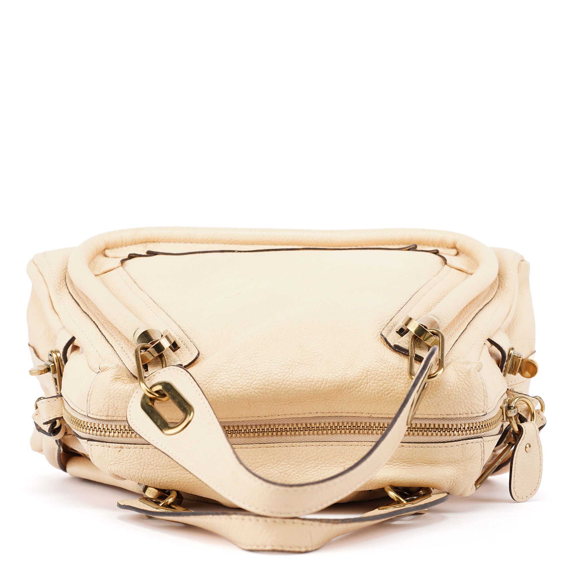 Beige Leather Paraty 2-Way Shoulder Bag