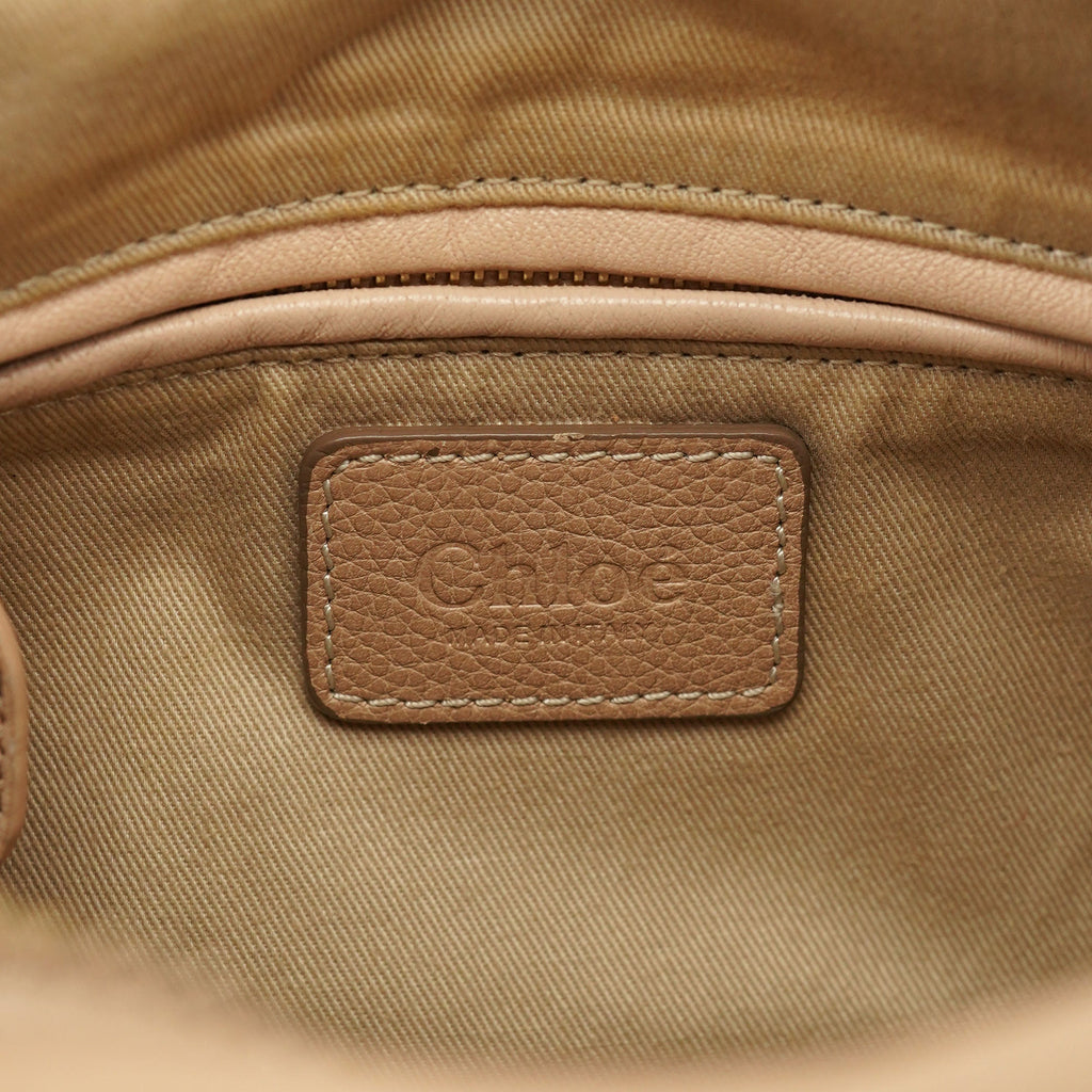 Beige Leather Paraty 2-Way Shoulder Bag
