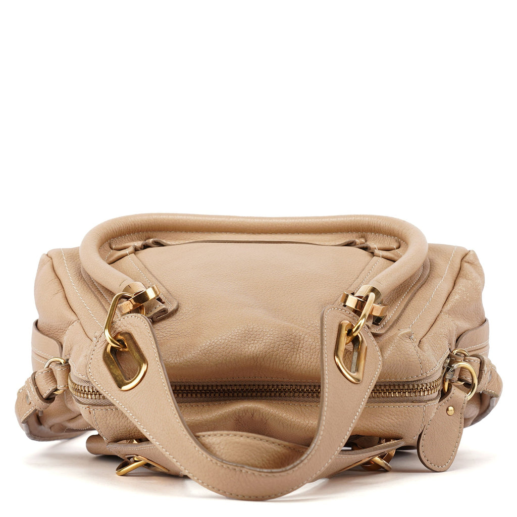 Beige Leather Paraty 2-Way Shoulder Bag