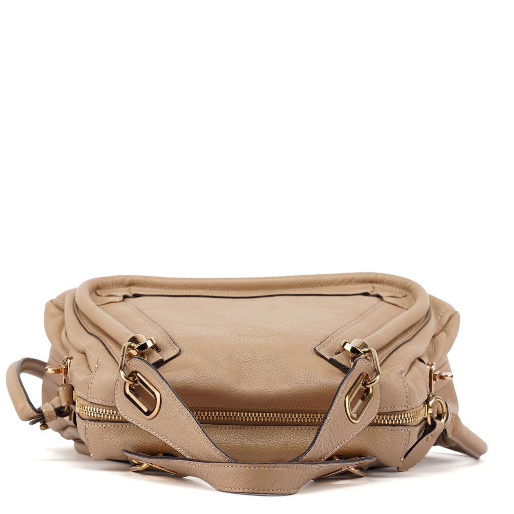 Beige Leather Paraty 2-Way Shoulder Bag