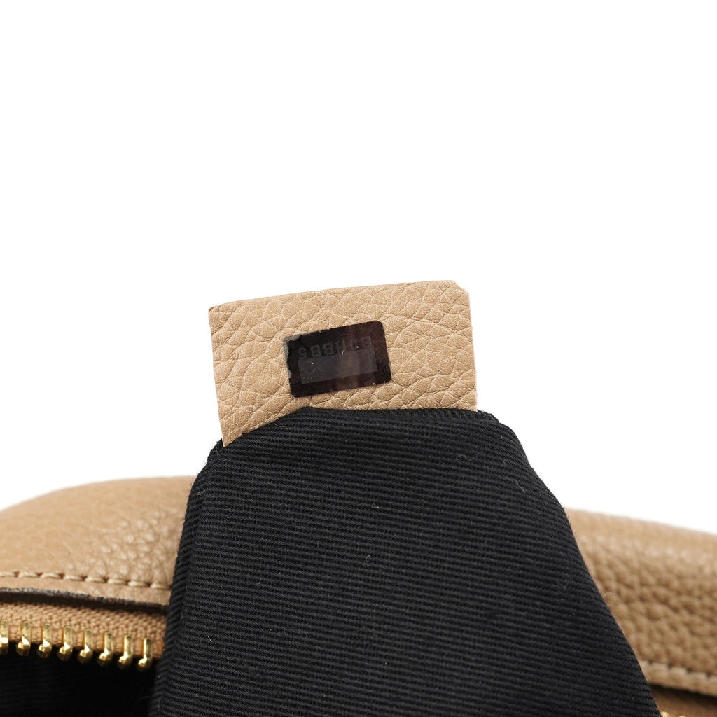 Beige Leather Paraty 2-Way Shoulder Bag