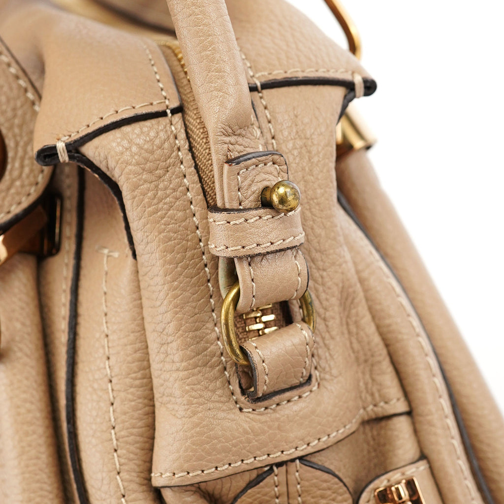 Beige Leather Paraty 2-Way Shoulder Bag