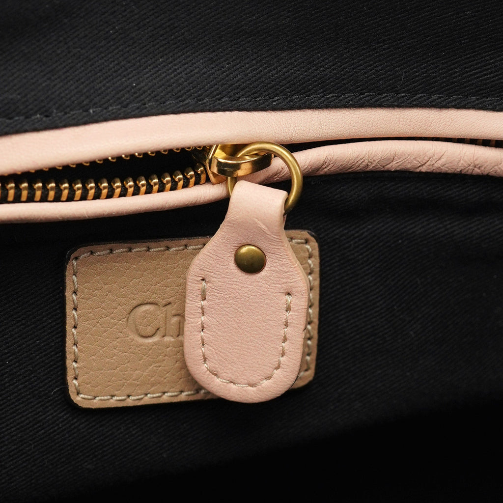 Beige Leather Paraty 2-Way Shoulder Bag