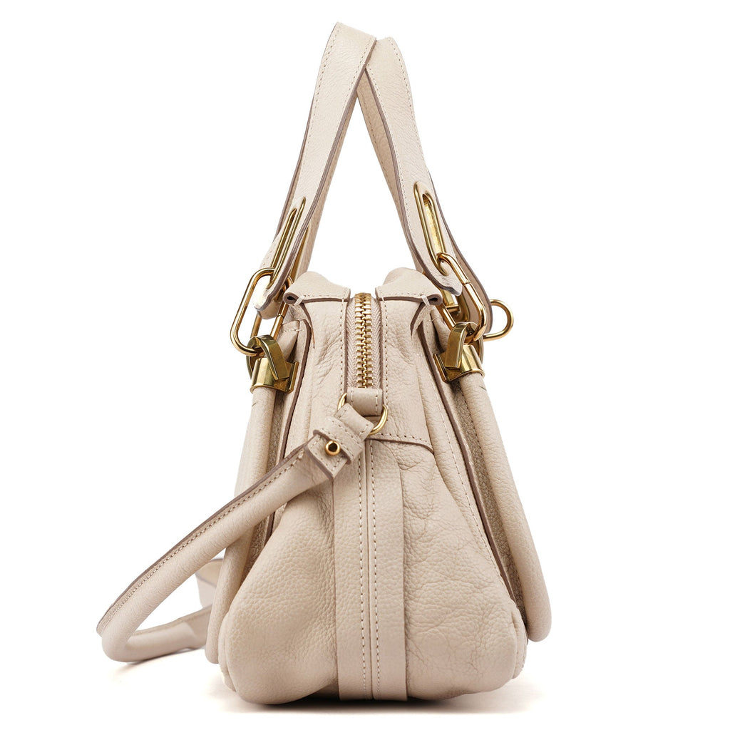 Beige Leather Paraty 2-Way Shoulder Bag