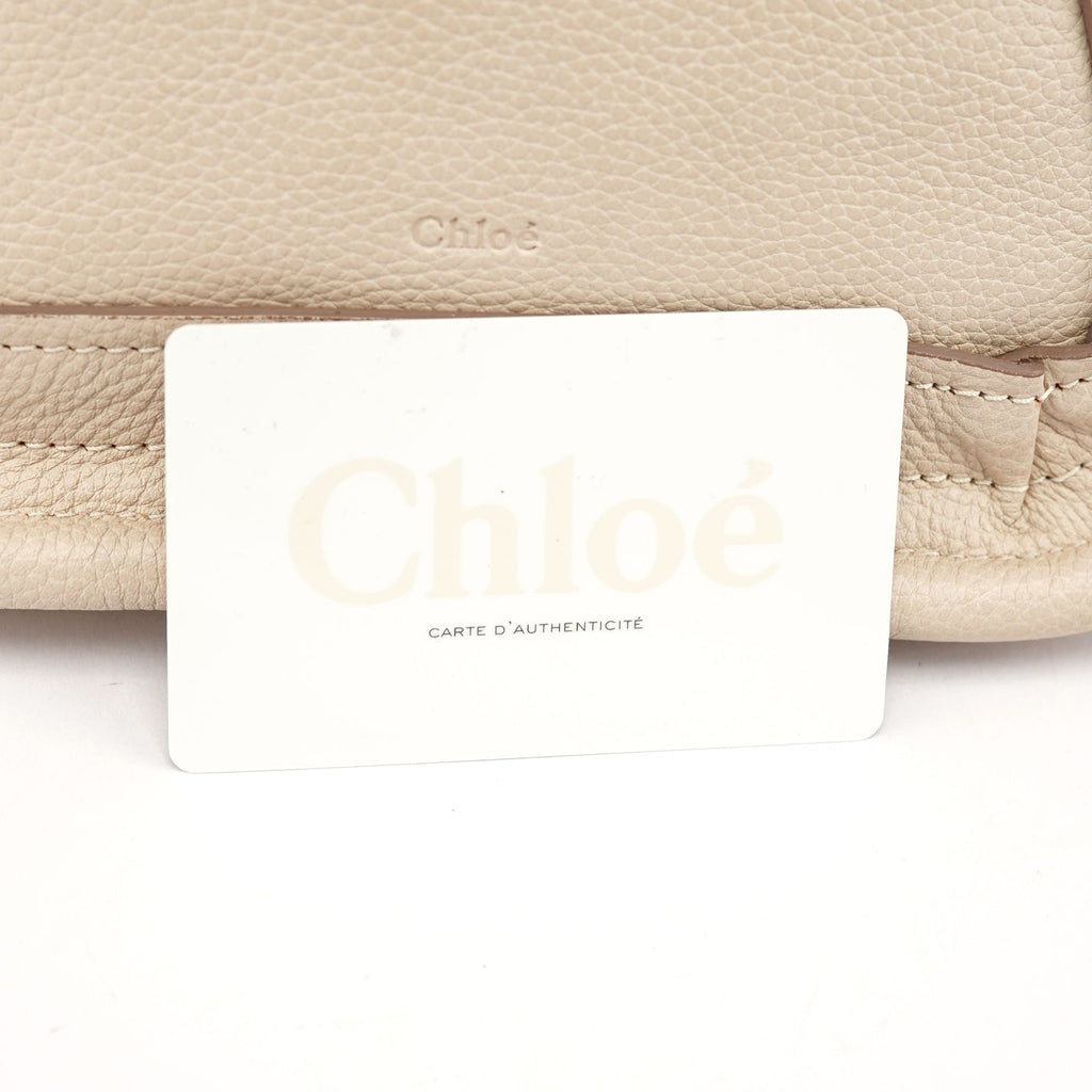 Beige Leather Paraty 2-Way Shoulder Bag
