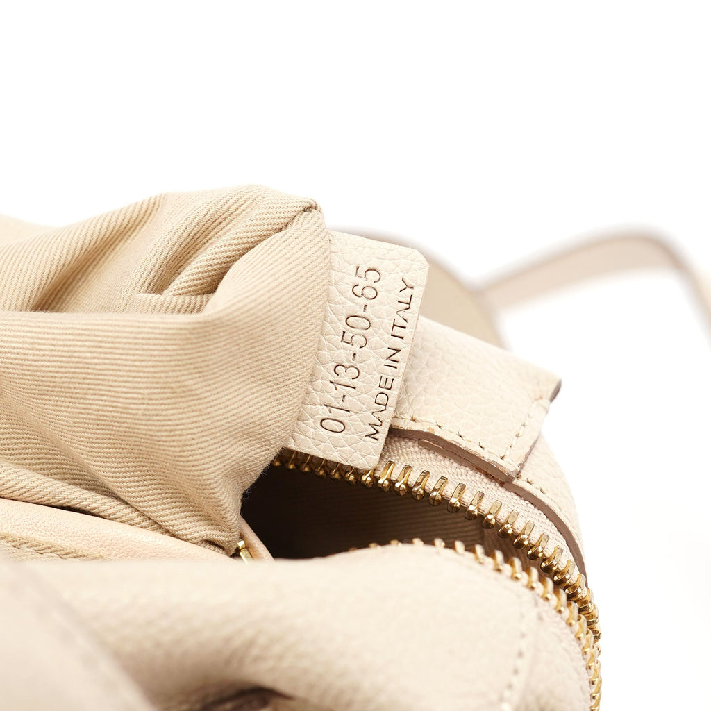 Beige Leather Paraty 2-Way Shoulder Bag