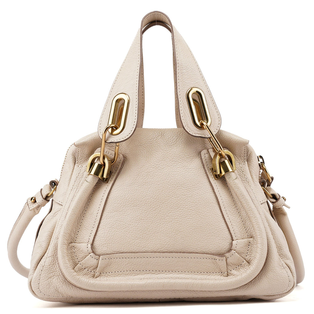 Beige Leather Paraty 2-Way Shoulder Bag