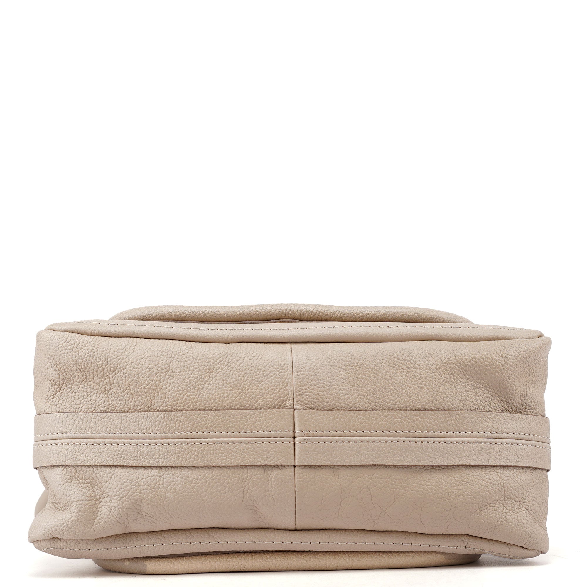 Beige Leather Paraty 2-Way Shoulder Bag