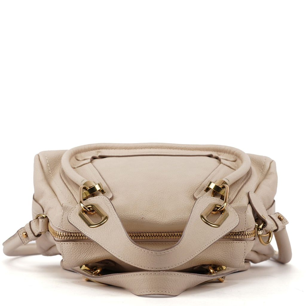Beige Leather Paraty 2-Way Shoulder Bag