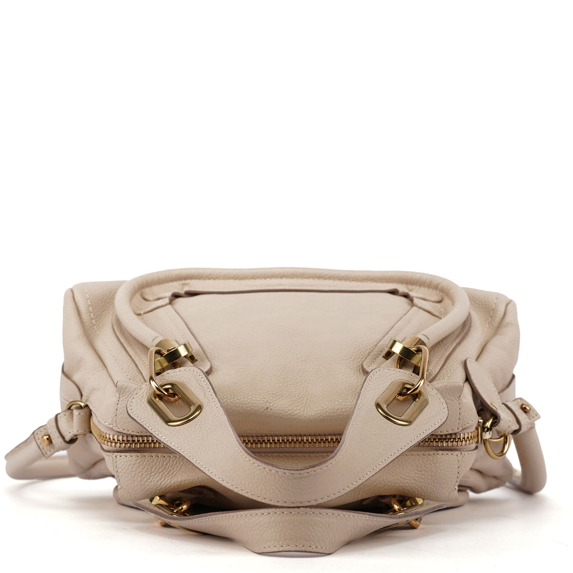 Beige Leather Paraty 2-Way Shoulder Bag