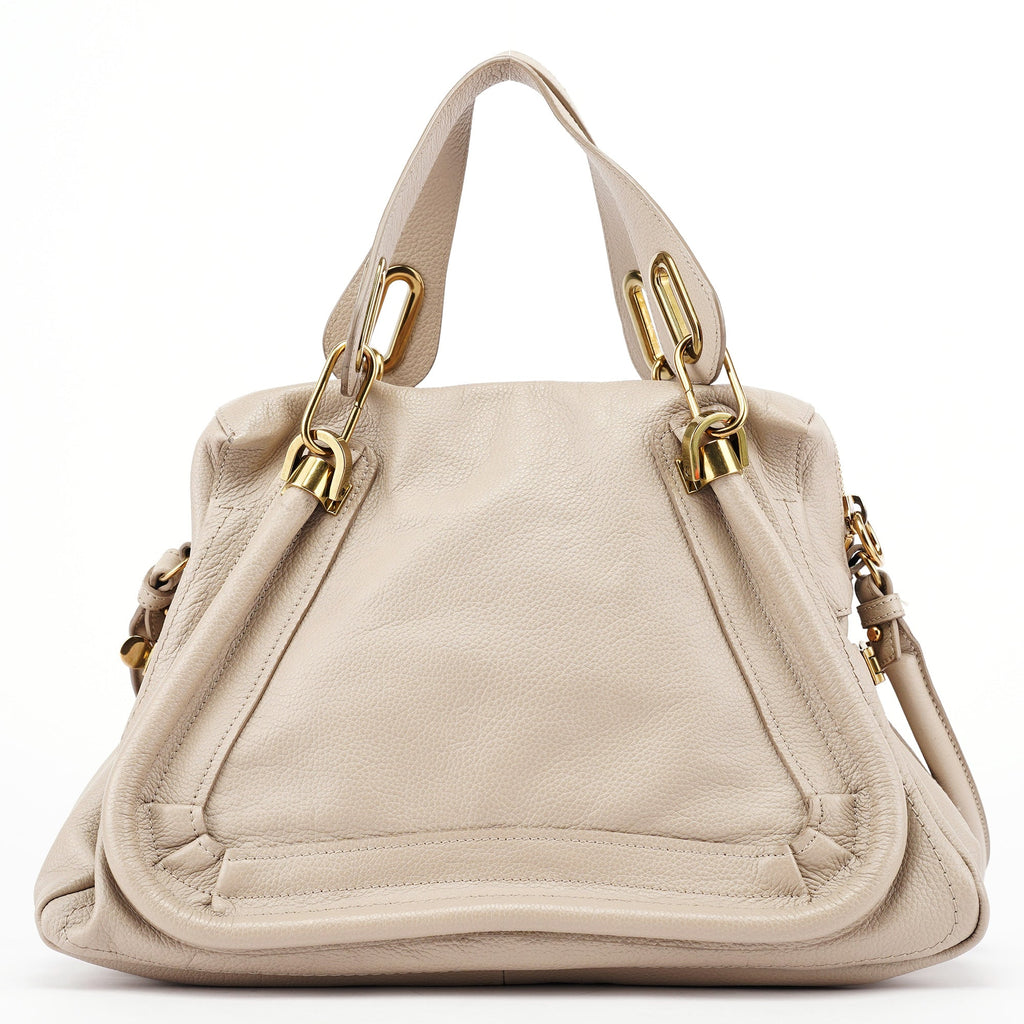 Beige Leather Paraty 2-Way Shoulder Bag