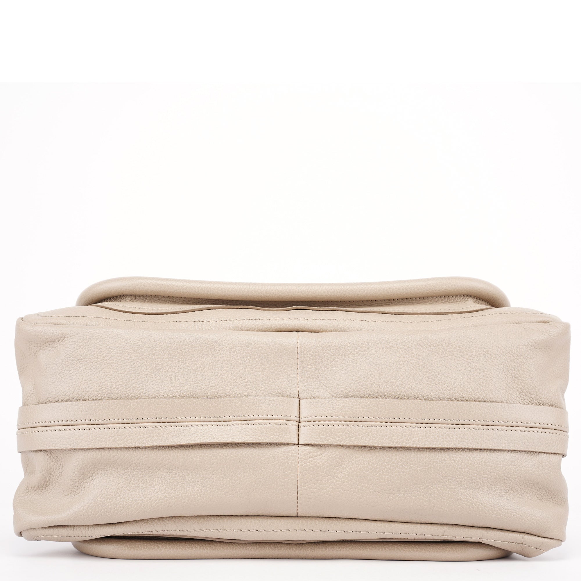 Beige Leather Paraty 2-Way Shoulder Bag