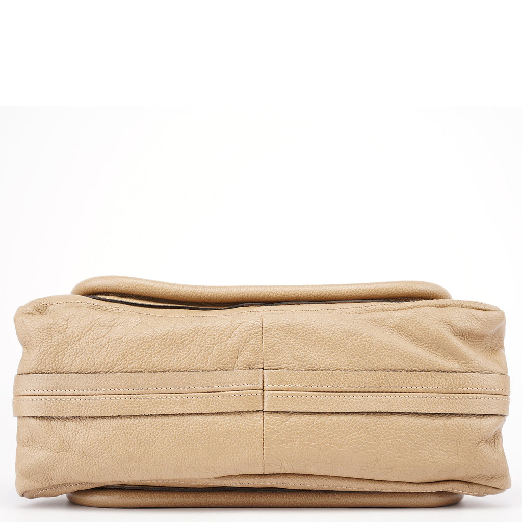 Beige Leather Paraty 2-Way Shoulder Bag