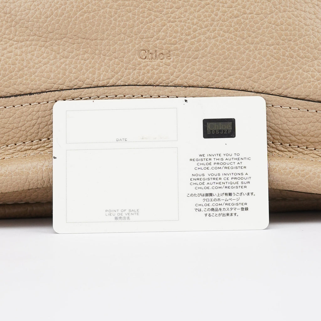 Beige Leather Paraty 2-Way Shoulder Bag