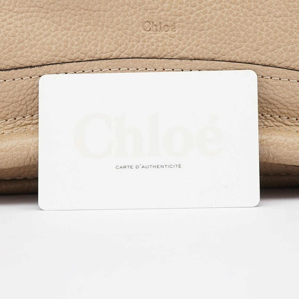 Beige Leather Paraty 2-Way Shoulder Bag