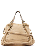 Beige Leather Paraty 2-Way Shoulder Bag