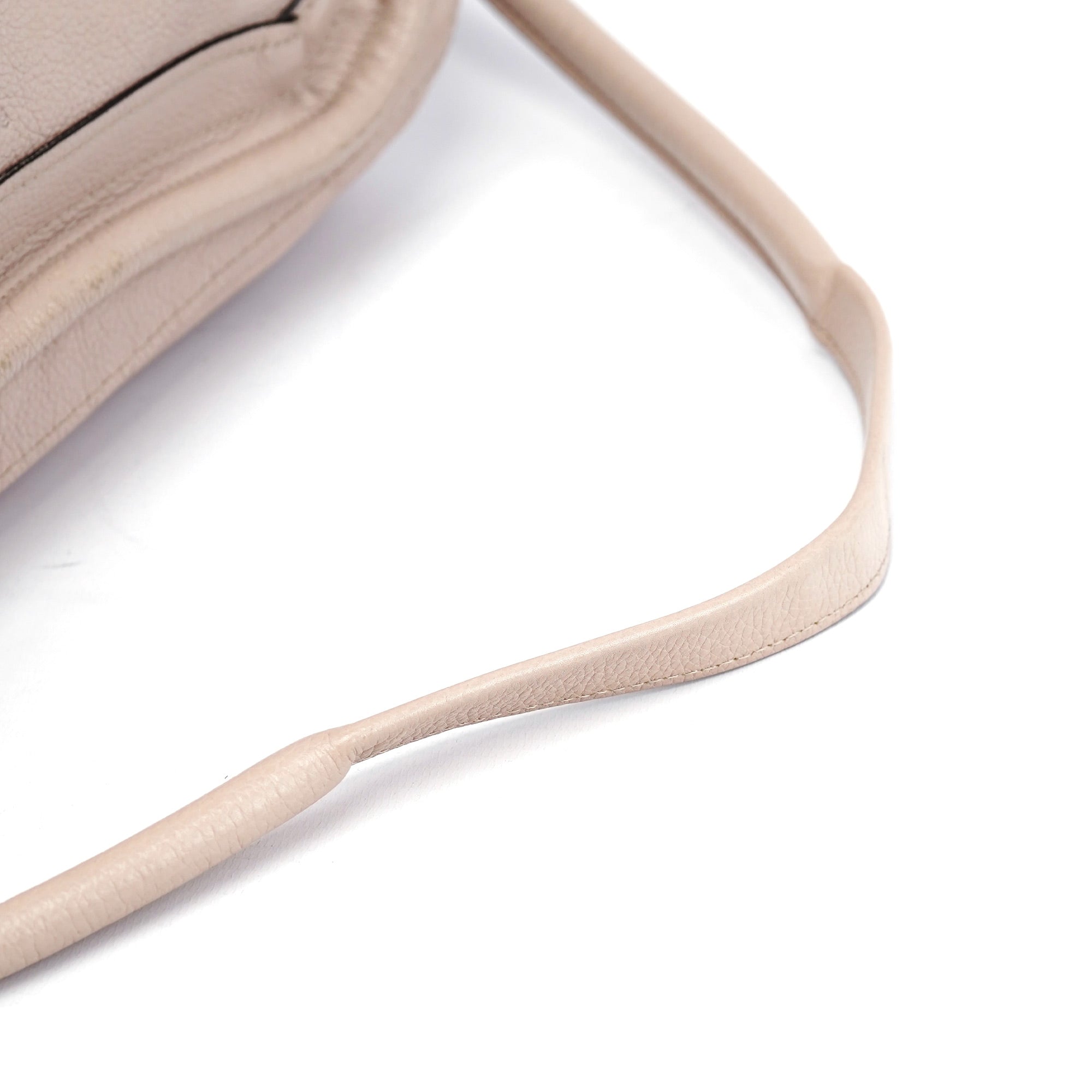Beige Leather Paraty 2-Way Shoulder Bag