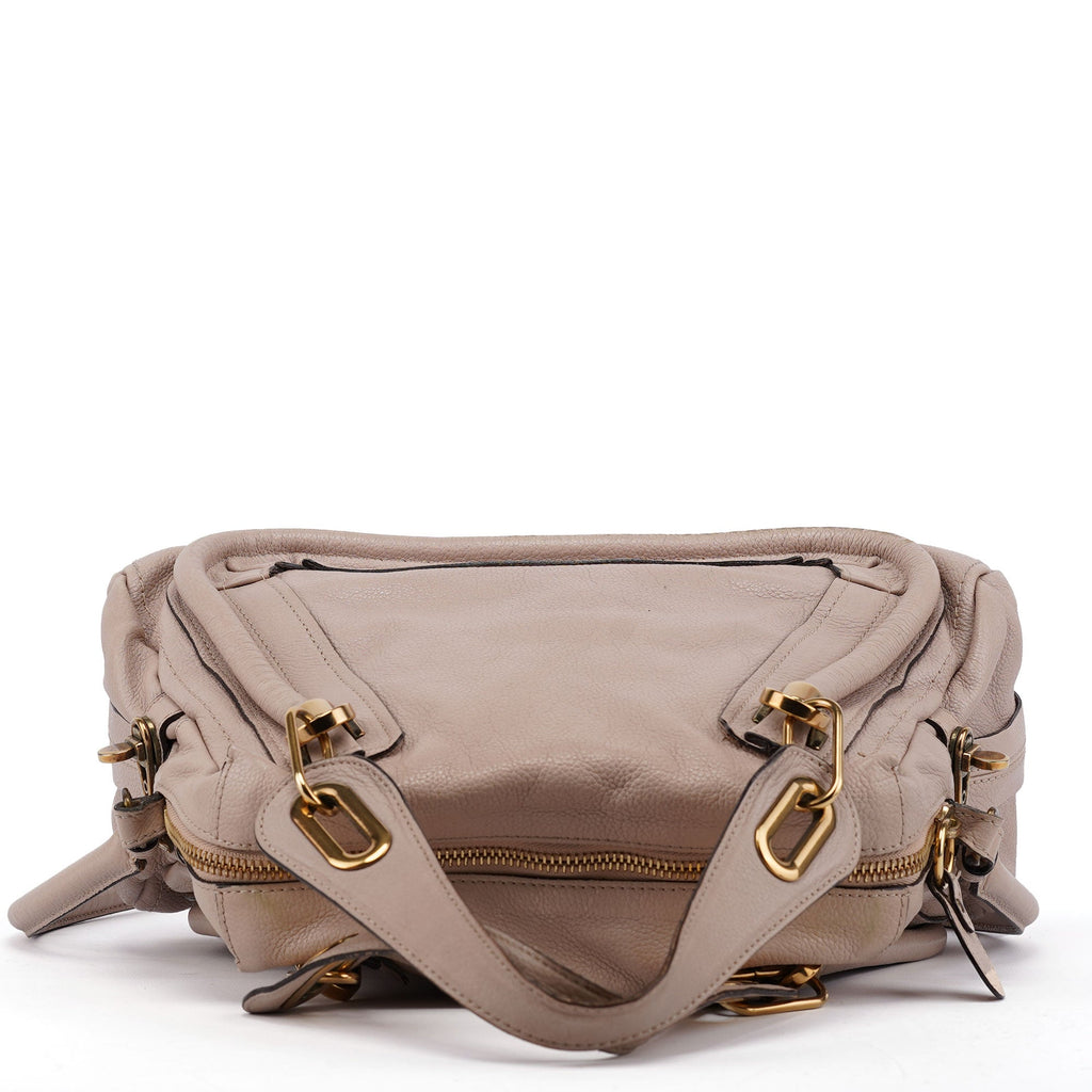 Beige Leather Paraty 2-Way Shoulder Bag