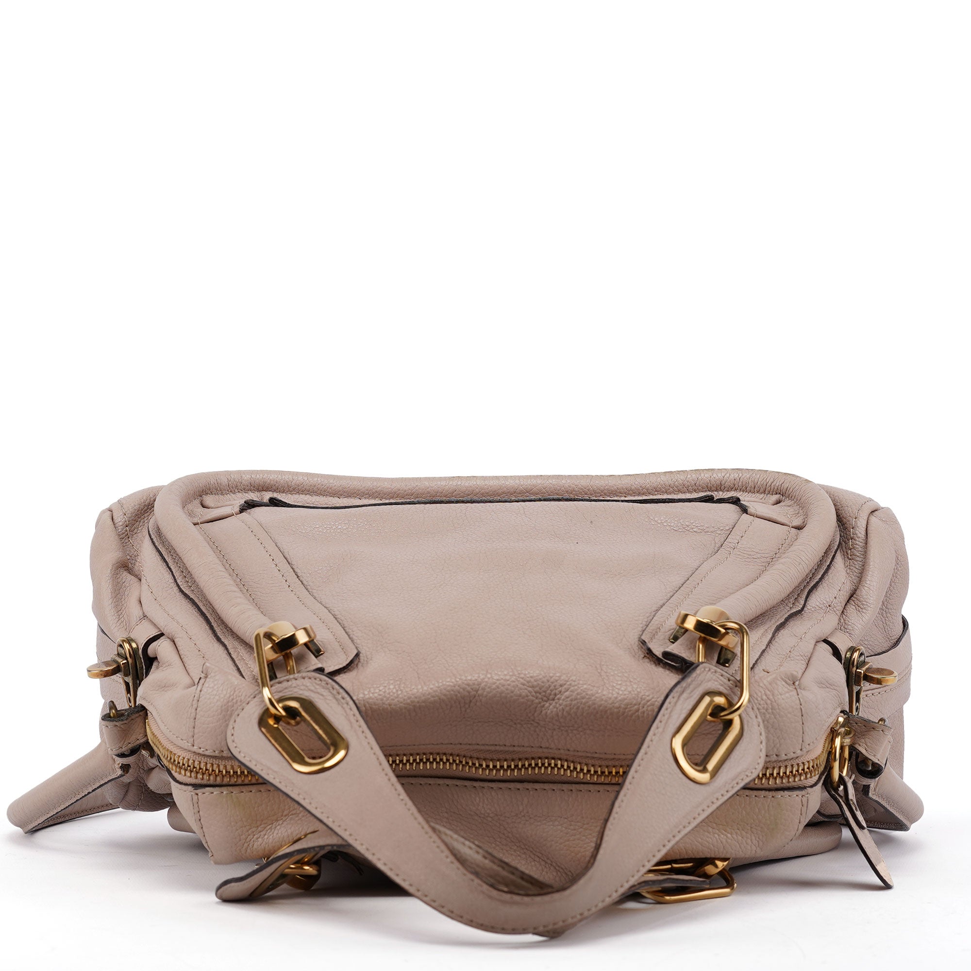 Beige Leather Paraty 2-Way Shoulder Bag