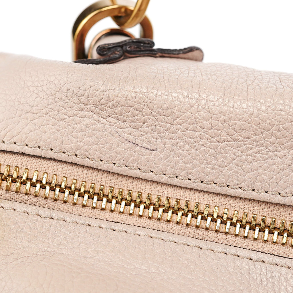 Beige Leather Paraty 2-Way Shoulder Bag