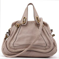Beige Leather Paraty 2-Way Shoulder Bag
