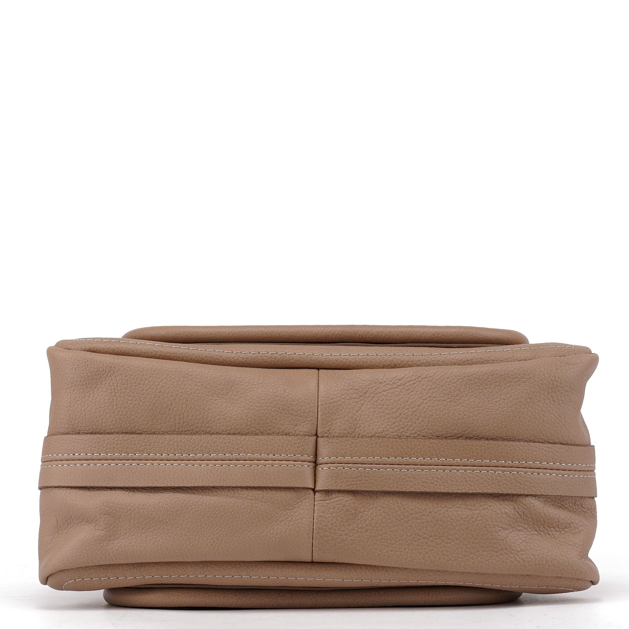Beige Leather Paraty 2-Way Shoulder Bag
