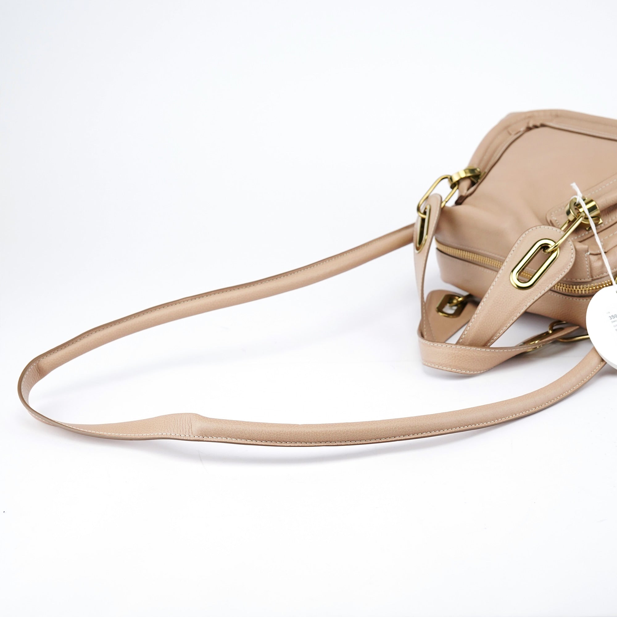 Beige Leather Paraty 2-Way Shoulder Bag