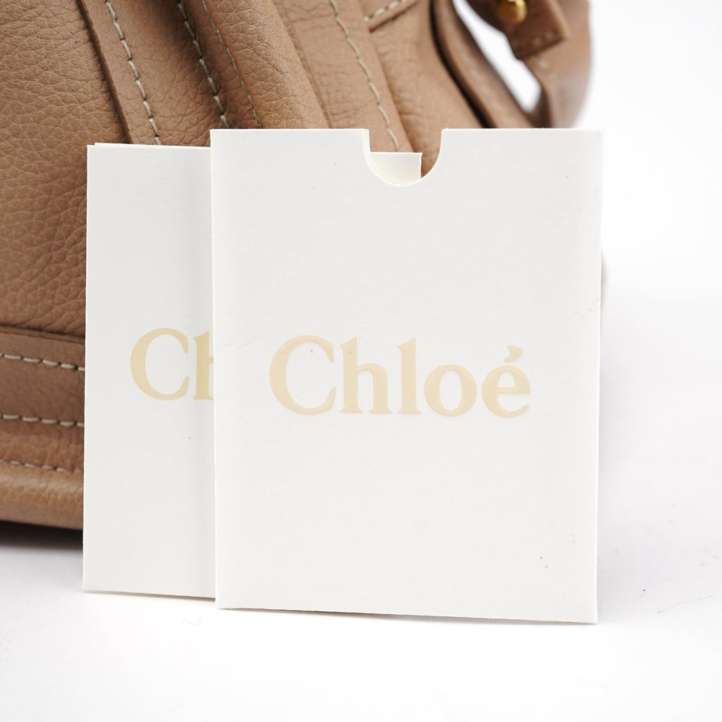 Beige Leather Paraty 2-Way Shoulder Bag